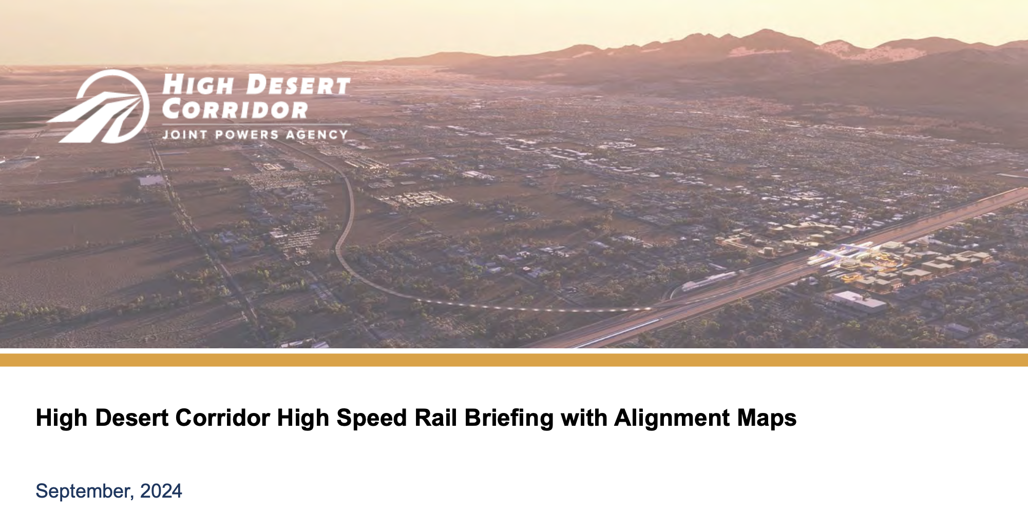 HSR Project Briefing Alignment Maps Preview